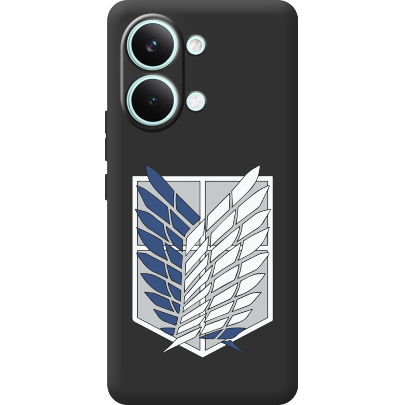 Чорний чохол BoxFace Poco X8 Pro Max Атака Титанов Крылья Свободы