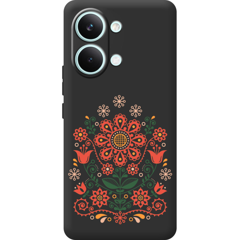 Чорний чохол BoxFace Poco X8 Pro Max Ukrainian Ornament