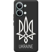 Чорний чохол BoxFace Poco X8 Pro Max Тризуб монограмма ukraine