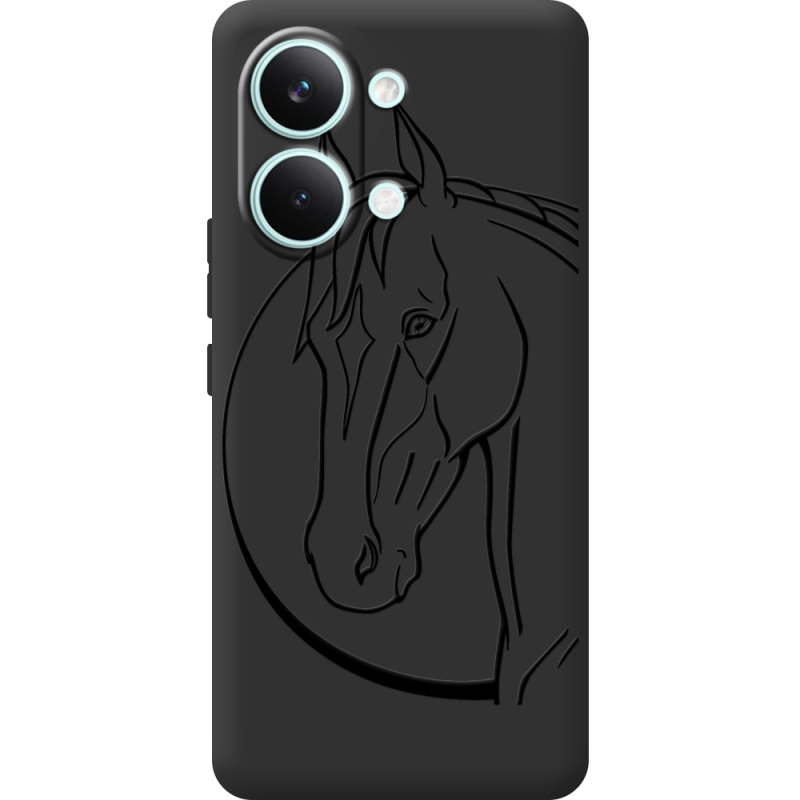 Чорний чохол BoxFace Poco X8 Pro Max Horse