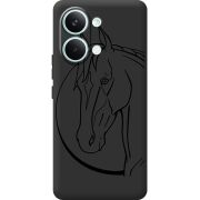 Чорний чохол BoxFace Poco X8 Pro Max Horse