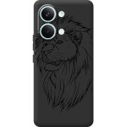 Чорний чохол BoxFace Poco X8 Pro Max Lion