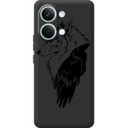 Чорний чохол BoxFace Poco X8 Pro Max Wolf and Raven