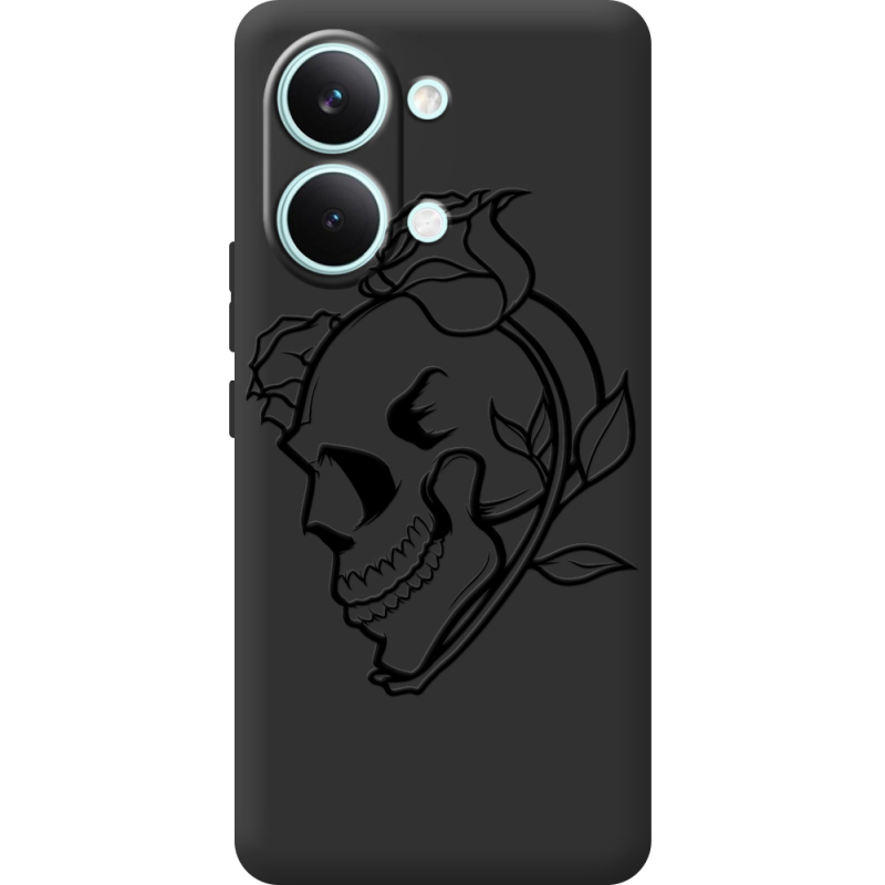 Чорний чохол BoxFace Poco X8 Pro Max Skull and Roses