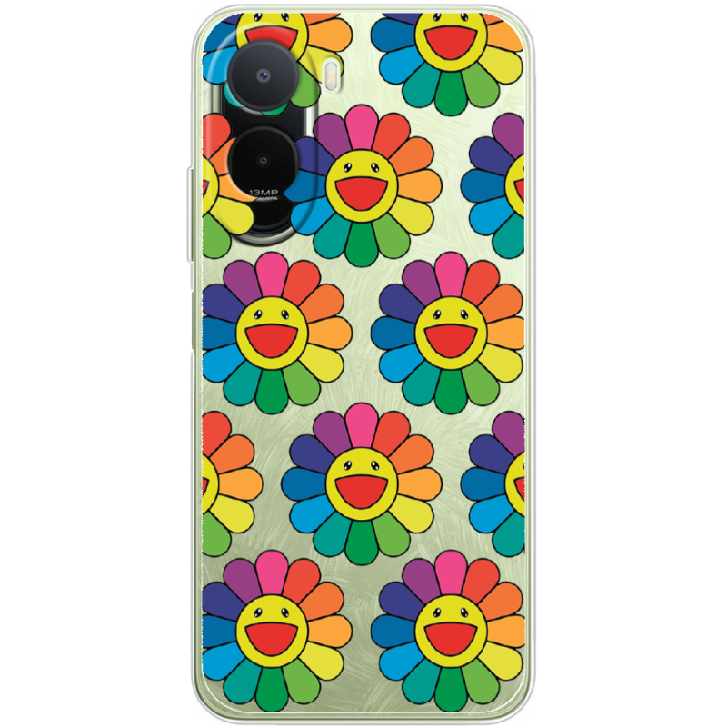 Прозорий чохол BoxFace Xiaomi Redmi A7 Pro Hippie Flowers