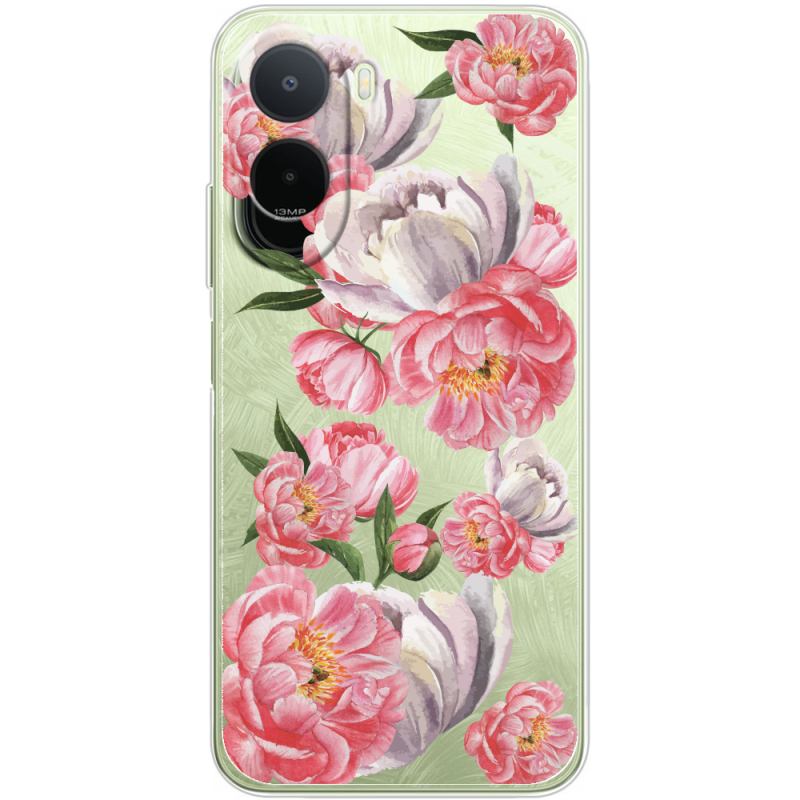 Прозорий чохол BoxFace Xiaomi Redmi A7 Pro Peony Watercolor Style