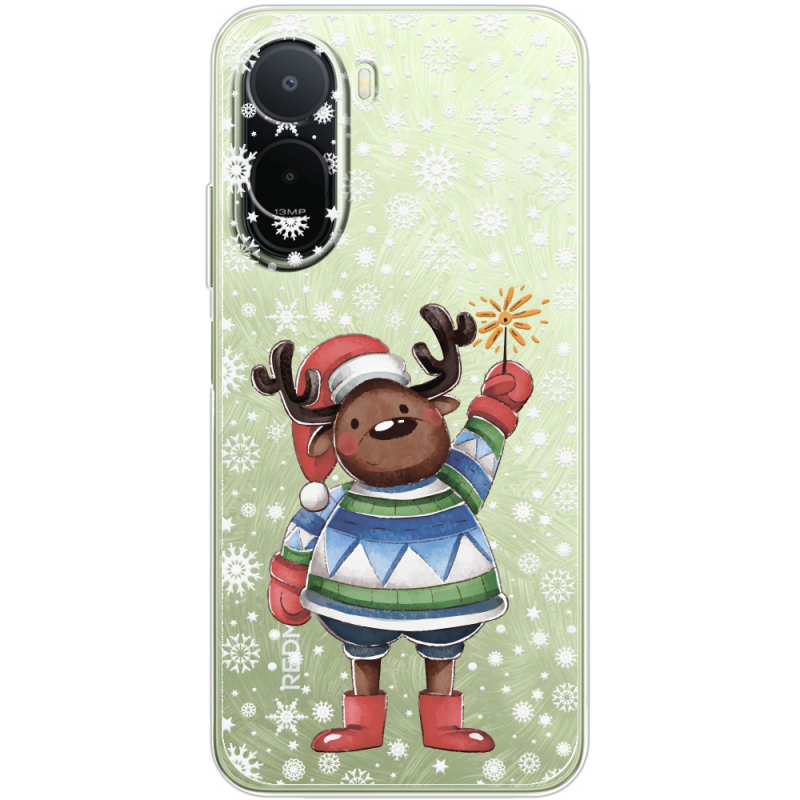 Прозорий чохол BoxFace Xiaomi Redmi A7 Pro Christmas Deer with Snow