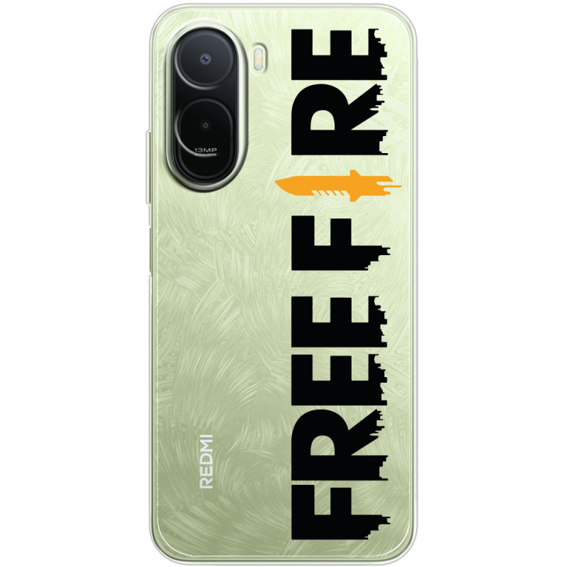Прозорий чохол BoxFace Xiaomi Redmi A7 Pro Free Fire Black Logo