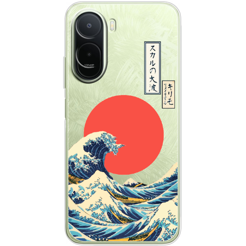 Прозорий чохол BoxFace Xiaomi Redmi A7 Pro Большая волна в Канагаве