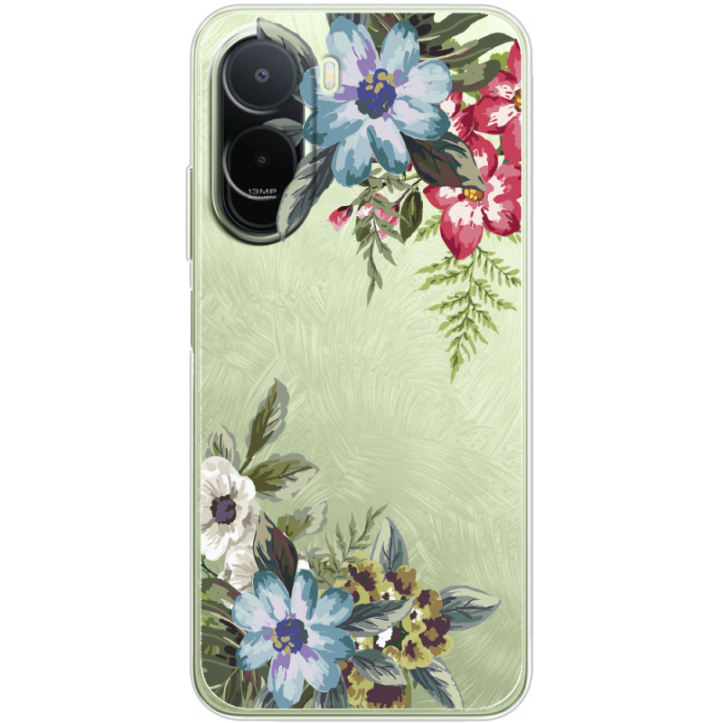 Прозорий чохол BoxFace Xiaomi Redmi A7 Pro Floral