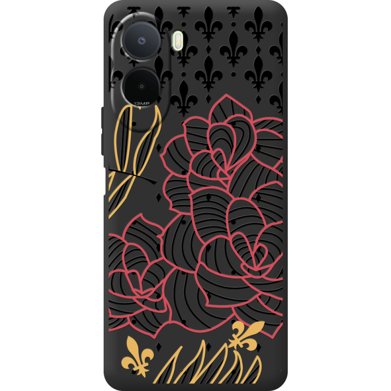 Чорний чохол BoxFace Xiaomi Redmi A7 Pro FranceFlowers