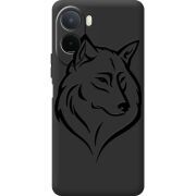 Чорний чохол BoxFace Xiaomi Redmi A7 Pro Wolf