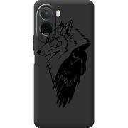 Чорний чохол BoxFace Xiaomi Redmi A7 Pro Wolf and Raven