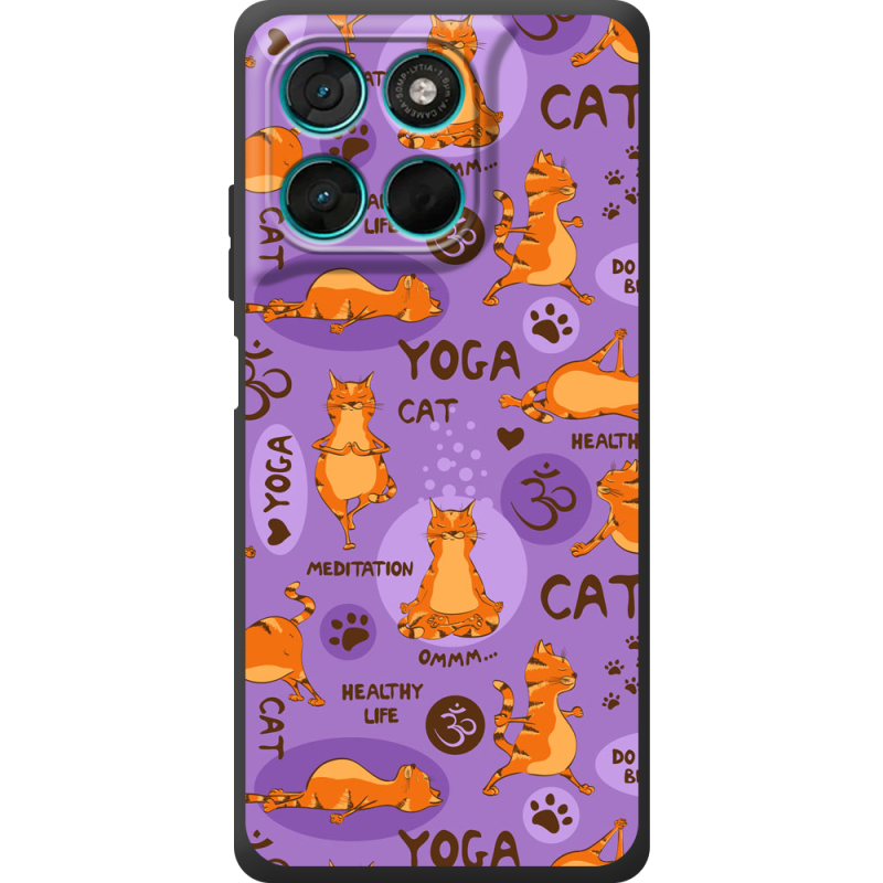 Чохол BoxFace Moto G77 Yoga Cat