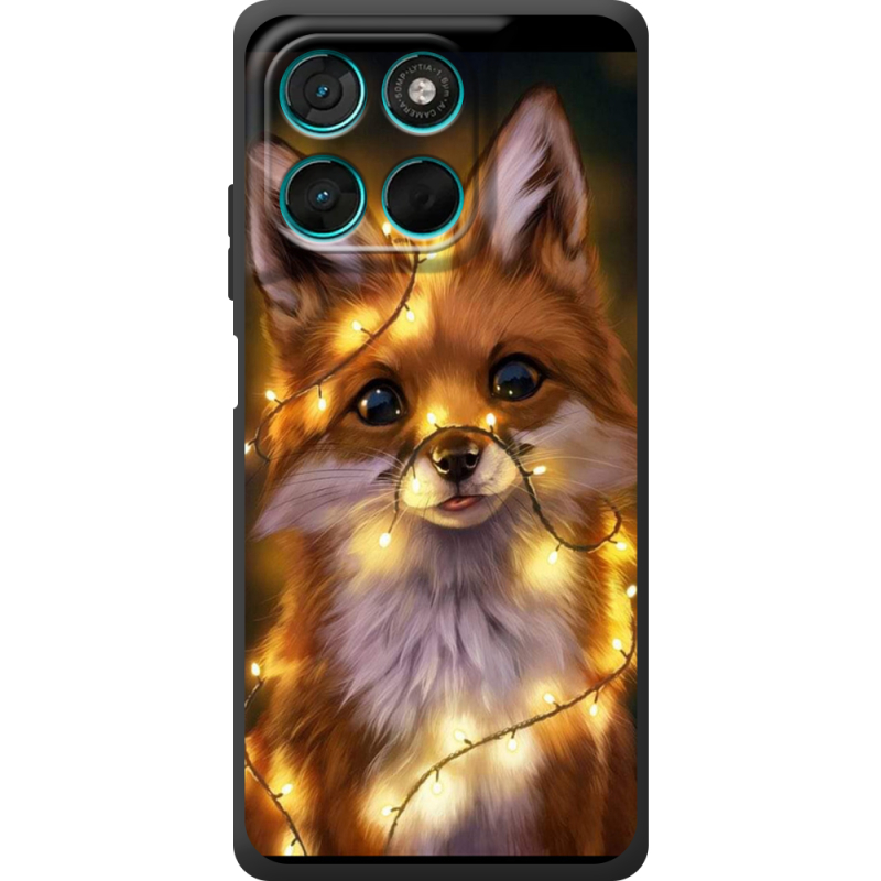 Чохол BoxFace Moto G77 Різдвяна лисичка