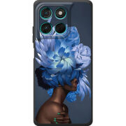 Чохол BoxFace Moto G77 Exquisite Blue Flowers