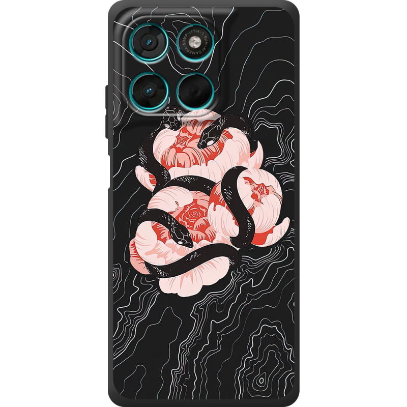 Чохол BoxFace Moto G77 Snake Rose