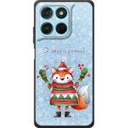 Чохол BoxFace Moto G77 Fox З новим роком!