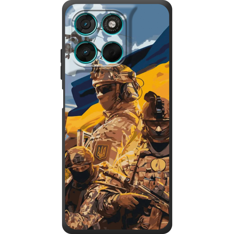 Чохол BoxFace Moto G77 Воїни ЗСУ