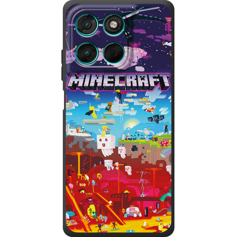 Чохол BoxFace Moto G77 Minecraft World Beyond