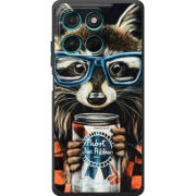 Чохол BoxFace Moto G77 Енот с банкой