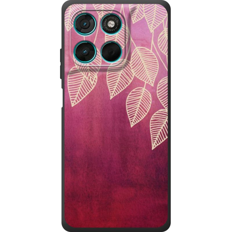 Чохол BoxFace Moto G77 Gold Leaves