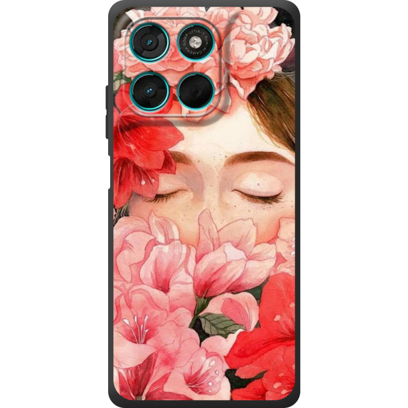 Чохол BoxFace Moto G77 Girl in Flowers
