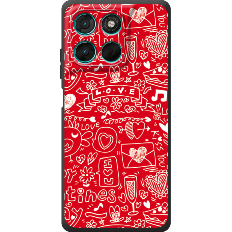 Чохол BoxFace Moto G77 Happy Valentines