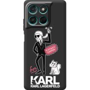 Чорний чохол BoxFace Moto G77 For Karl