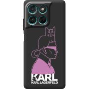 Чорний чохол BoxFace Moto G77 Pink Karl