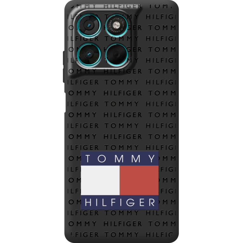Чорний чохол BoxFace Moto G77 Tommy Print