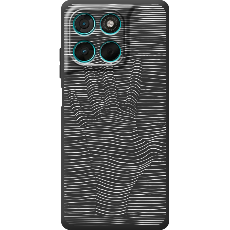 Чорний чохол BoxFace Moto G77 Optical Hand