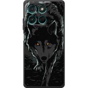 Чорний чохол BoxFace Moto G77 Wolf