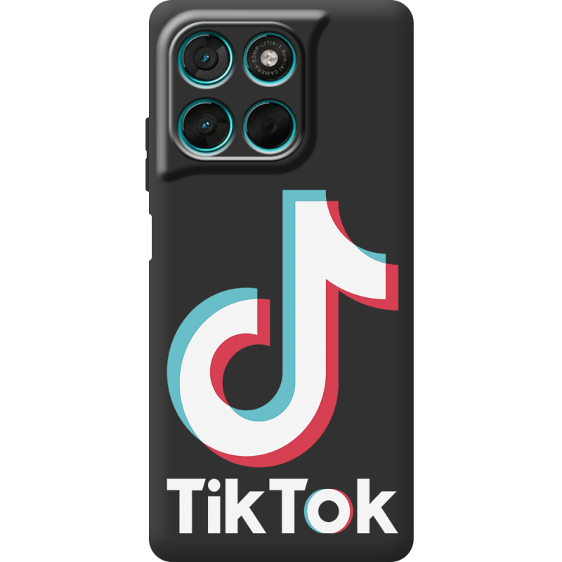 Чорний чохол BoxFace Moto G77 Tik Tok