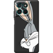Чорний чохол BoxFace Moto G77 Lucky Rabbit