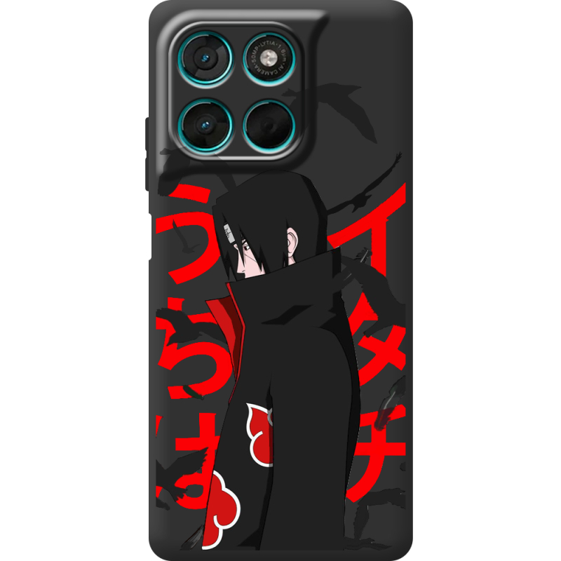 Чорний чохол BoxFace Moto G77 Учиха Итачи