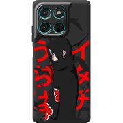 Чорний чохол BoxFace Moto G77 Учиха Итачи