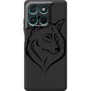 Чорний чохол BoxFace Moto G77 Wolf