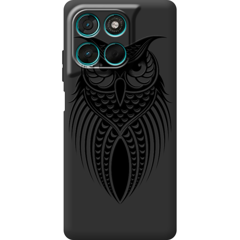 Чорний чохол BoxFace Moto G77 Owl