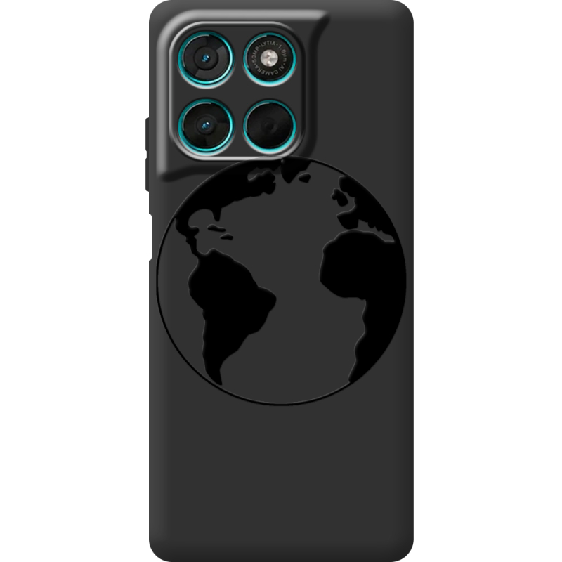 Чорний чохол BoxFace Moto G77 Earth