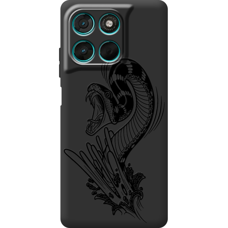 Чорний чохол BoxFace Moto G77 Snake
