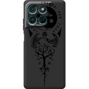 Чорний чохол BoxFace Moto G77 Hugin and Munin