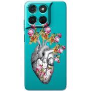 Чохол зі стразами Moto G77 Heart