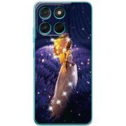 Чохол зі стразами Moto G77 Girl with Umbrella