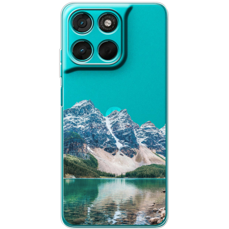 Прозорий чохол BoxFace Moto G77 Blue Mountain