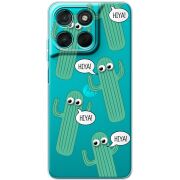 Прозорий чохол BoxFace Moto G77 с 3D-глазками HIYA