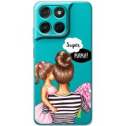 Прозорий чохол BoxFace Moto G77 Super Mama and Daughter