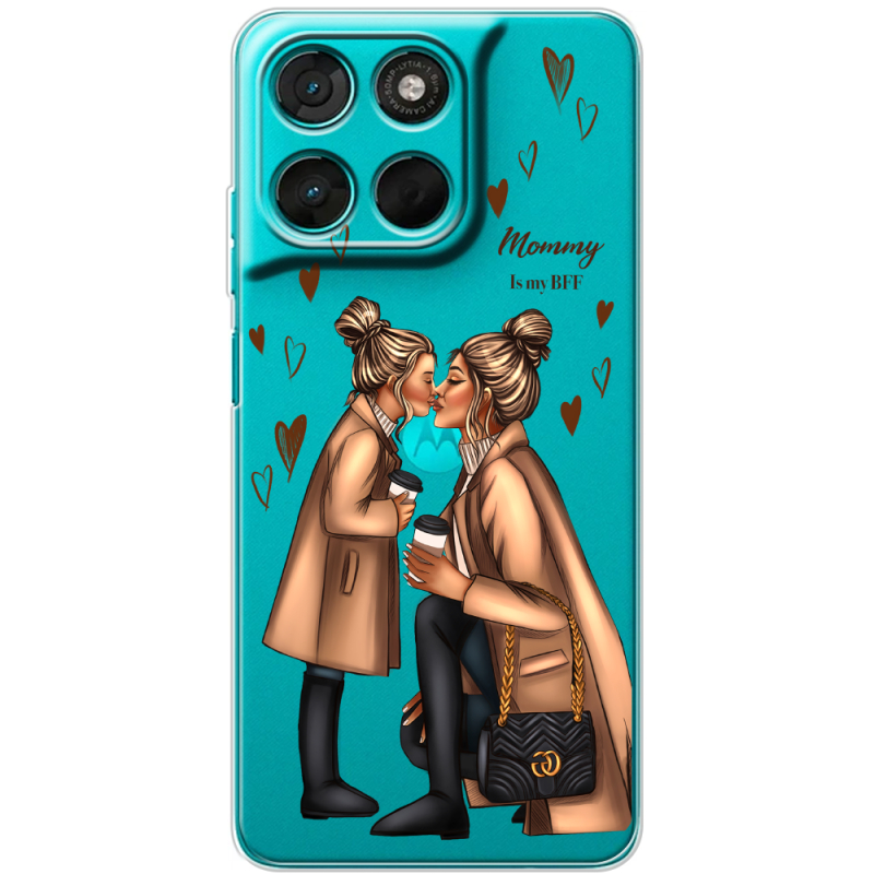 Прозорий чохол BoxFace Moto G77 Mommy Is My BFF