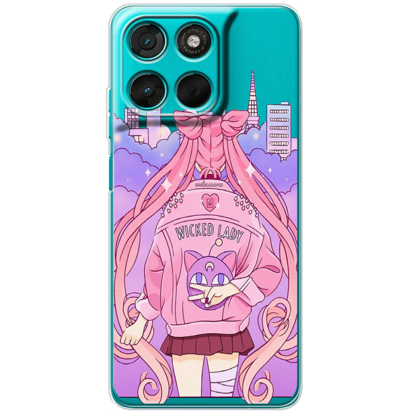 Прозорий чохол BoxFace Moto G77 Wiked Lady