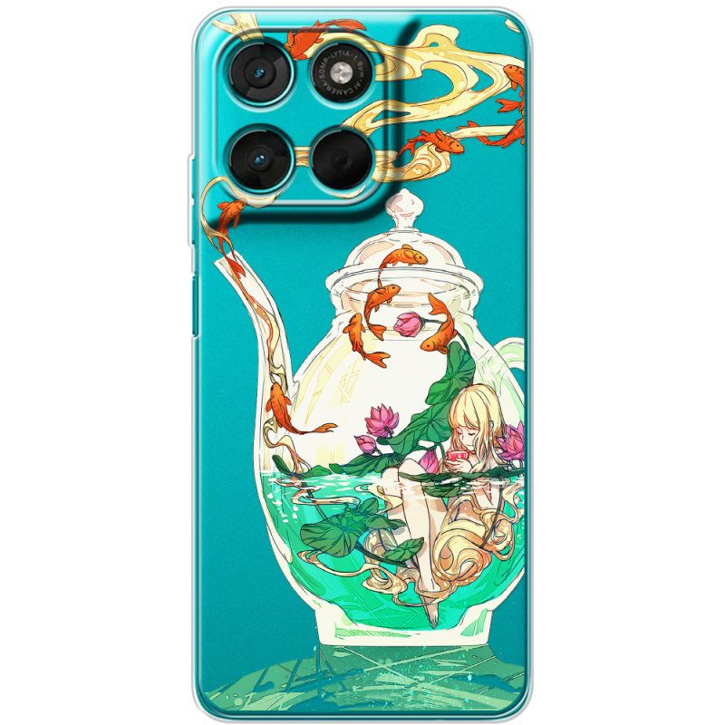 Прозорий чохол BoxFace Moto G77 Kettle